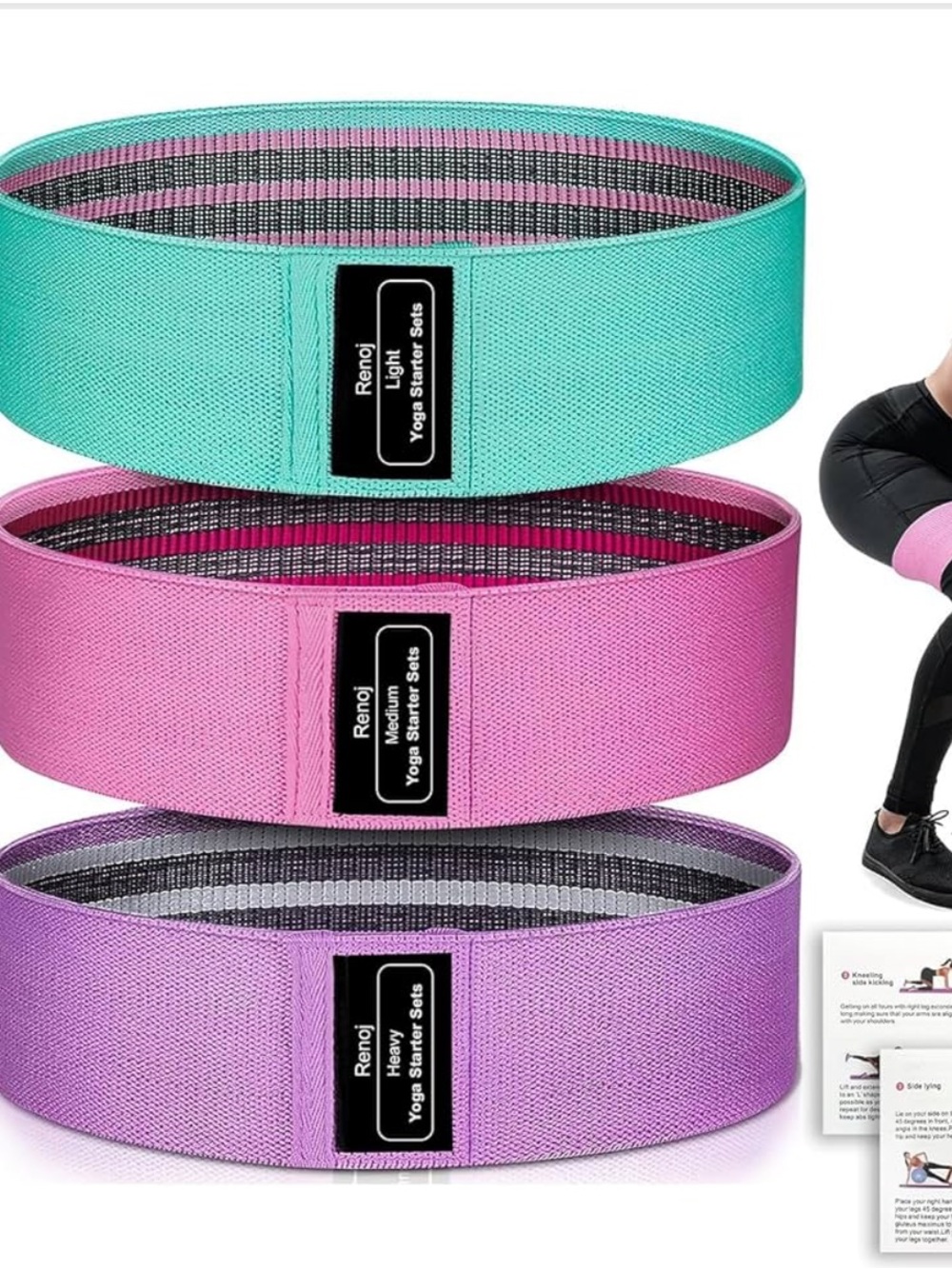 Renoj Resistance Bands for Working Out: 3-Set Professional Exercise Bandsh